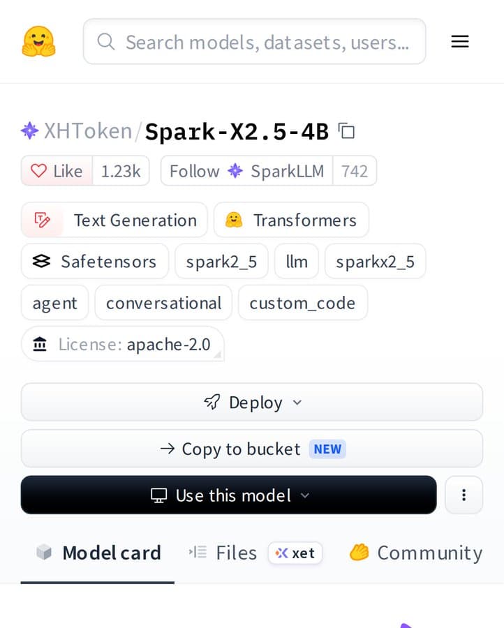 Spark-X2.5-4B: The Compact Open-Source LLM Powering Efficient Agents and Conversations