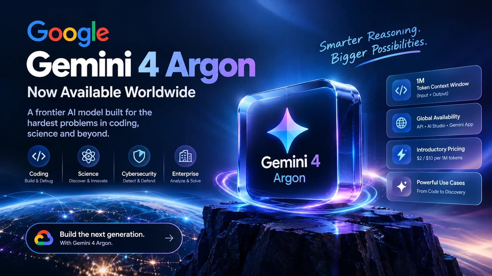Gemini 4 Argon Is Now Available Worldwide: Google's New AI Model Targets Coding, Science and Complex Reasoning